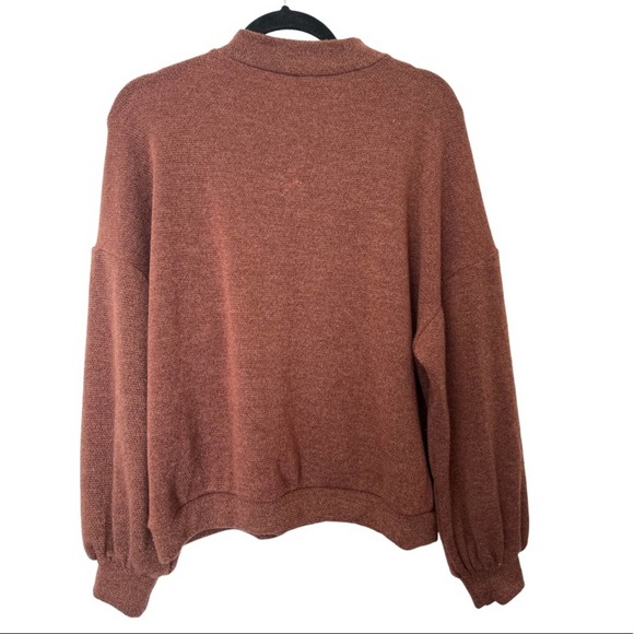 Lush boutique oversized balloon sleeve knit pullover sweater size medium - Picture 2 of 4